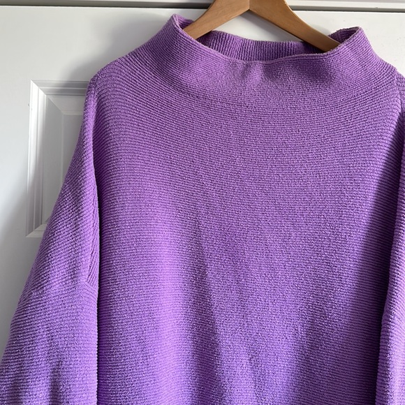 Free People Ottoman Tunic Sweater Purple Lavender - Picture 2 of 6